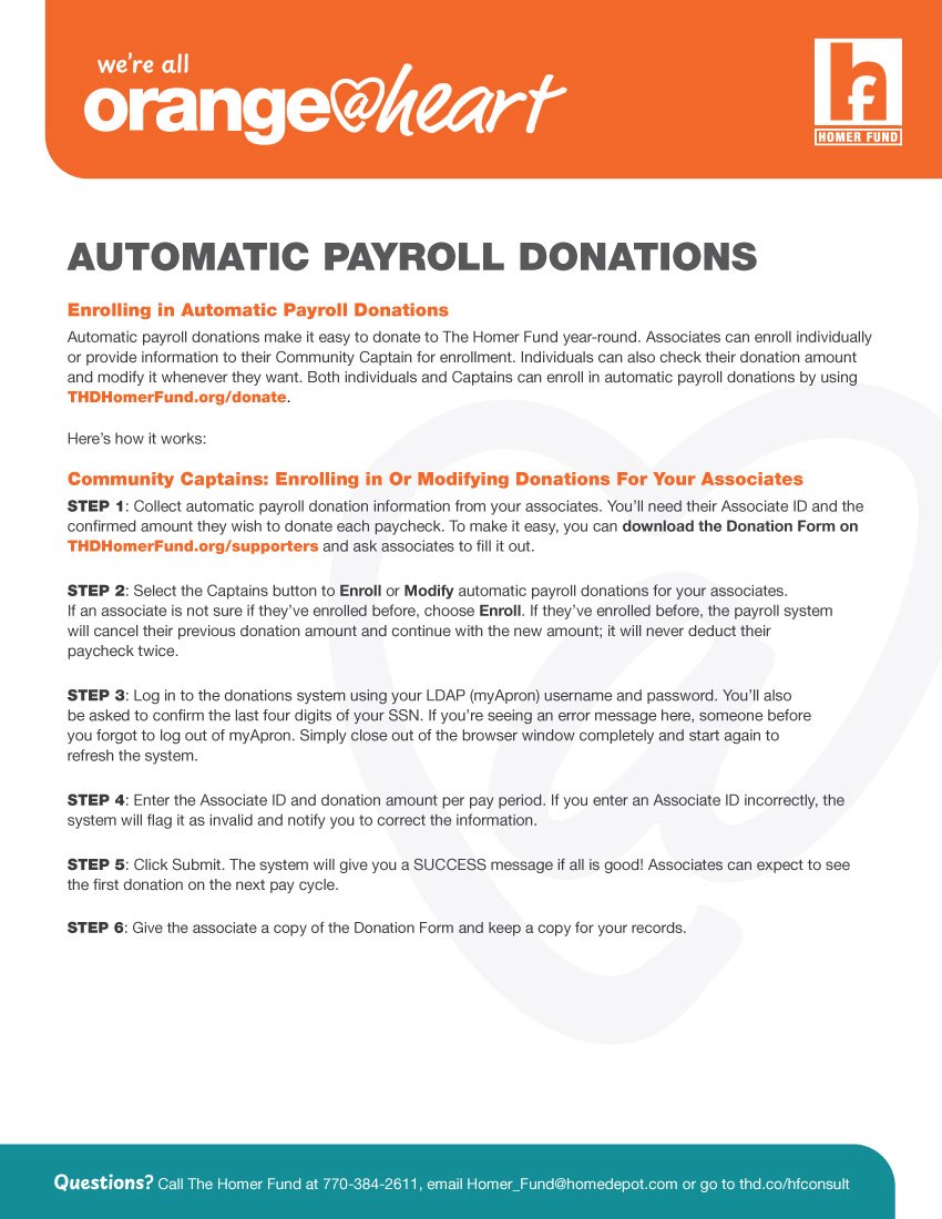 2026 THF O H Automatic Payroll Donations