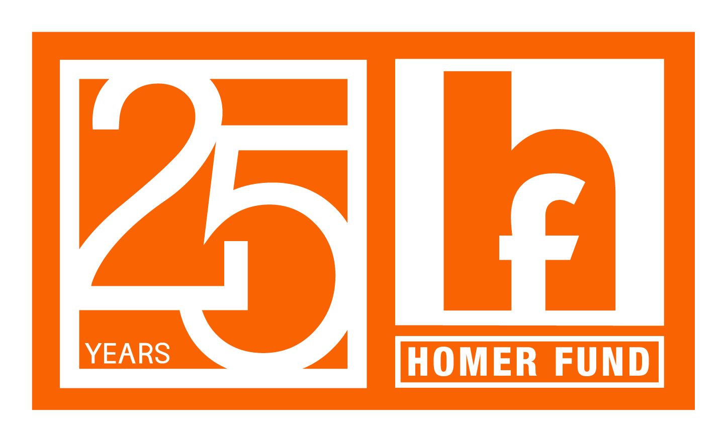 THF 25th Anniversary Logo Inverted
